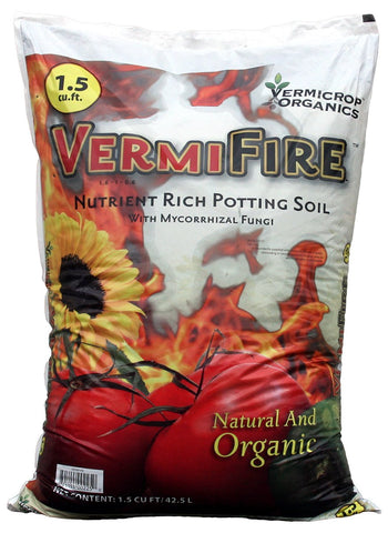 Vermicrop VermiFire Nutrient Rich Potting Soil, 1.5 cu ft