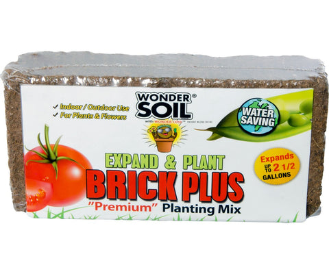 Wonder Soil Expand & Plant Brick Plus, 1.5 lbs