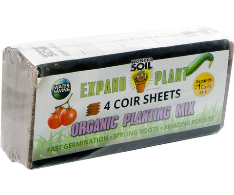 Wonder Soil Expand & Plant Organic Soil Sheets, pack of 4