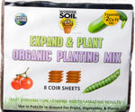Wonder Soil Expand & Plant Organic Coir Sheets with Nutrients, pack of 8