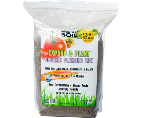 Wonder Soil Expand & Plant Organic Coir Granules, 10 lbs