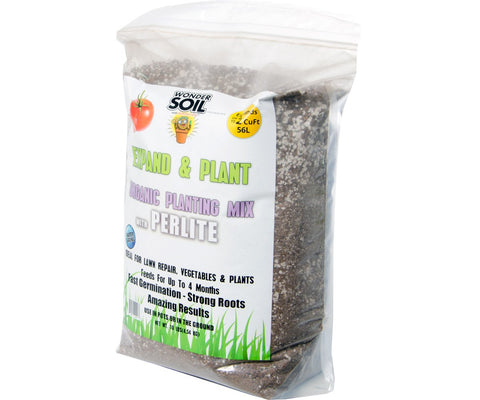 Wonder Soil Expand & Plant Organic Coir Granules with Perlite, 10 lbs