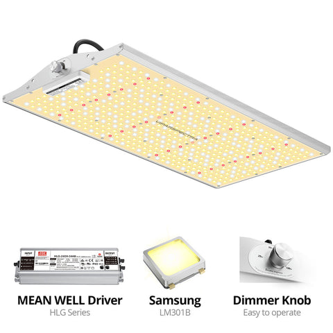 ViparSpectra XS2000 240W Infrared Full Spectrum LED Grow Light with Samsung LM301B Diodes (IR Included) & MeanWell Driver