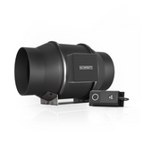 CLOUDLINE S6, QUIET INLINE DUCT FAN SYSTEM WITH SPEED CONTROLLER, 6-INCH