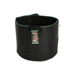 Fabric Burner Pot - 10 Gallon w/ Handles - Teal Thread/Dark Grey Fabric - Case of 80