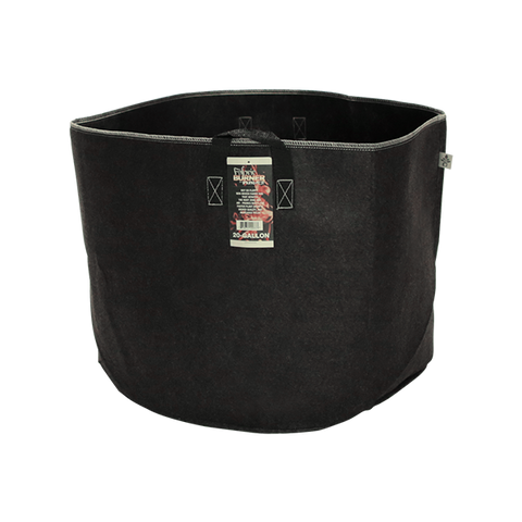 Fabric Burner Pot - 20 Gallon w/ Handles - White Thread/Dark Grey Fabric - Case of 50