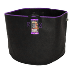Fabric Burner Pot - 25 Gallon w/ Handles - Violet Thread/Dark Grey Fabric - Case of 40