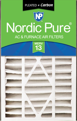 Air Bear 16x25x5 (4 7/8) Air Filter Replacement MERV 13 Plus Carbon 1 Pack