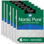 16x16x1 Pure Green Plus Carbon Eco-Friendly AC Furnace Air Filters 6 Pack
