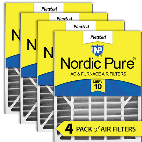 Air Bear 20x25x5 (4 7/8) Replacement 255649-102 MERV 10 Air Filters 4 Pack