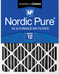 18x24x4 (3 5/8) Furnace Air Filters MERV 12 Pleated Plus Carbon 1 Pack