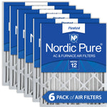16x20x4 (3 5/8) Pleated MERV 12 Air Filters 6 Pack