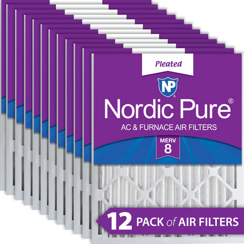 10x20x2 Pleated MERV 8 Air Filters 12 Pack