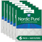 15x20x1 Pure Green Eco-Friendly AC Furnace Air Filters 6 Pack