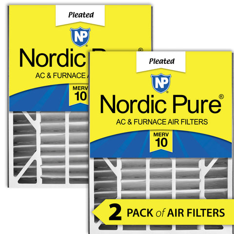Air Bear 20x25x5 (4 7/8) Replacement 255649-102 MERV 10 Air Filters 2 Pack