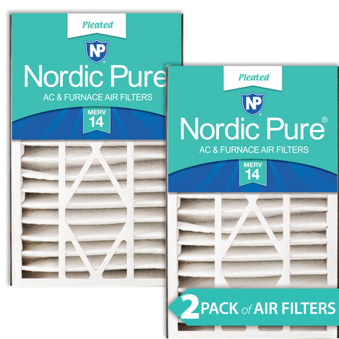 Air Bear 16x25x5 (4 7/8) Replacement 266649-105 MERV 14 Air Filters 2 Pack