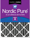 20x20x4 (3 5/8) Furnace Air Filters MERV 8 Pleated Plus Carbon 1 Pack