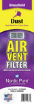 Dust Reducing Air Vent Filters 4x12 (Register Vent Filters) 1 Pack of 12