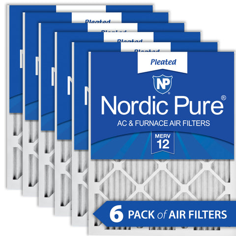 23_1/2x23_1/2x1 MERV 12 AC Furnace Filters 6 Pack