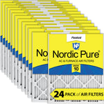 16x24x1 Pleated MERV 10 Air Filters 24 Pack