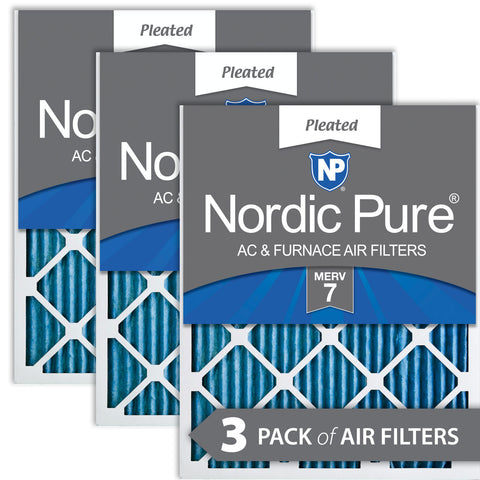 10x10x1 Pleated MERV 7 Air Filters 3 Pack