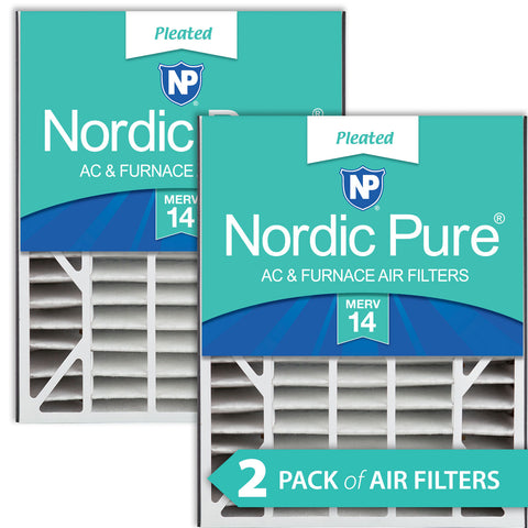 Air Bear 20x25x5 (4 7/8) Replacement 266649-102 MERV 14 Air Filters 2 Pack