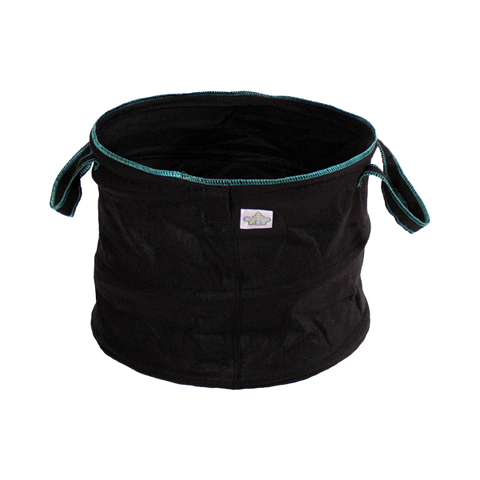 Spring Pot - 10 Gallon w/ Handles - Teal Thread/Black Fabric - Case of 50