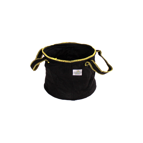 Spring Pot - 3 Gallon w/ Handles - Gold Thread/Black Fabric - Case of 50