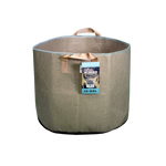 Tan Burner Pot - 10 Gal w/ Handles - Cadet Blue Thread/Tan Fabric - Case of 60